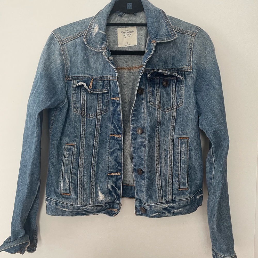 Abercrombie & Fitch Blue Jean Jacket Timeless Design